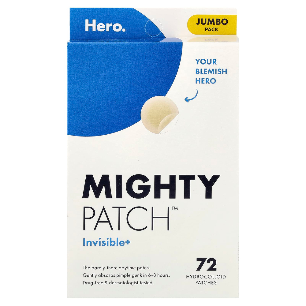 Hero Cosmetics, Mighty Patch™, Invisable+, 72 гидроколлоидных патча