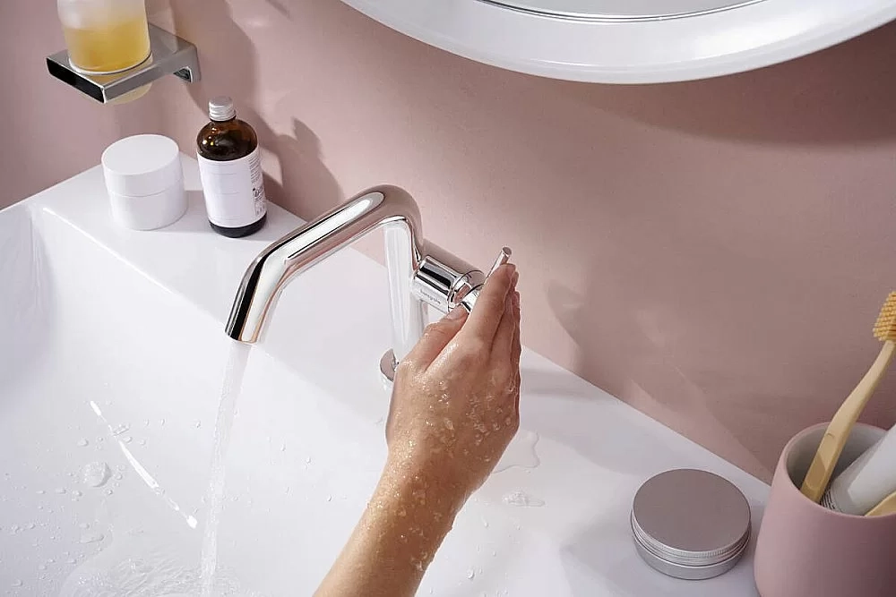 Смеситель для раковины Hansgrohe Tecturis S 73320000 хром
