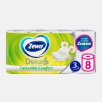 Туалетная бумага Zewa Deluxe Ромашка 3 слоя 8 рулонов в ассортименте