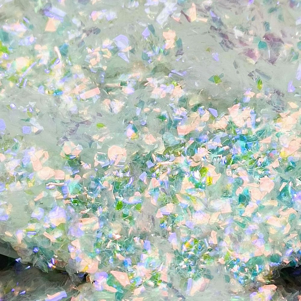 Хлопья белый хамелеон MixSomi-18 для дизайна ногтей, маникюра, бодиарта, макияжа...