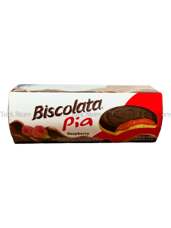 Печенье "Biscolata Pia" с малиновой начинкой 100 гр