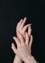 Кольцо Гортензия мини 3 лепестка