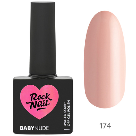 Гель-лак RockNail BabyNude 174 Creme Brulee, 10мл.