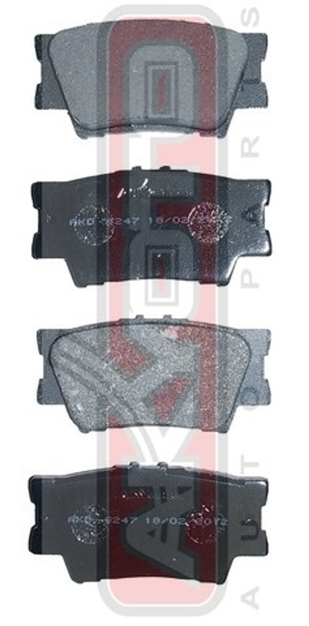Колодки тормозные дисковые задние AKYOTO AKD6247