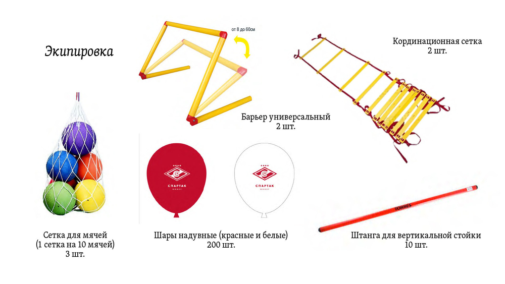 Набор для школы Спартак Юниор (2.1) (МЯЧИ NIKE)