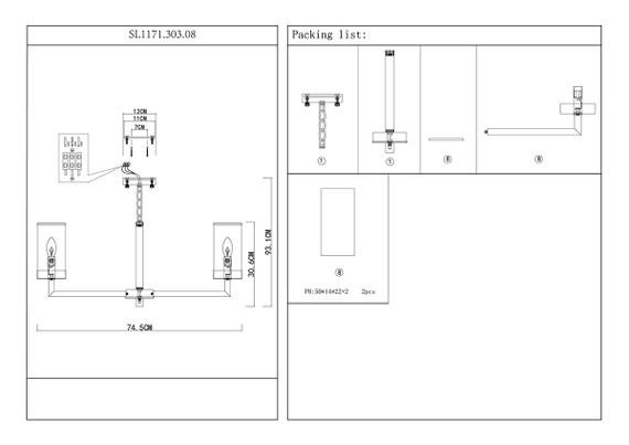 Подвесная люстра ST Luce Masine SL1171.303.08