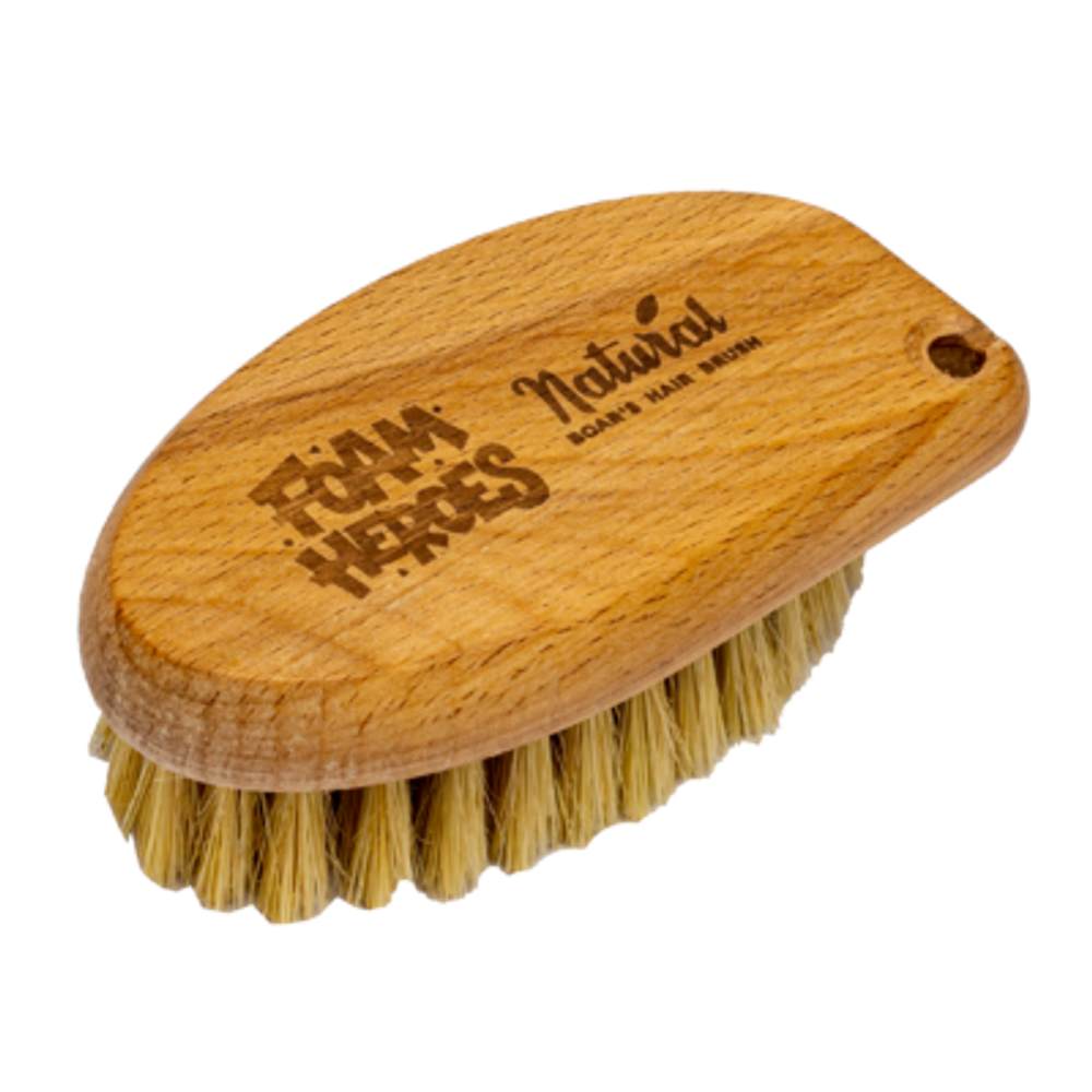 Natural Boar's Hair Brush щетка для очистки кожи с натуральной щетиной, 10.2x5.5см
