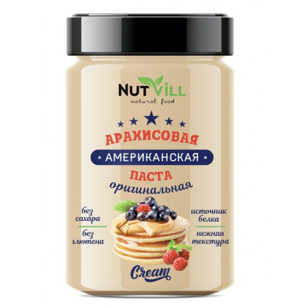 Американская арахисовая Оригинальная, 180 гр, Без Сахара 