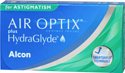 AIR OPTIX plus HydraGlyde for ASTIGMATISM Цилиндр -1.75  (Эйр Оптикс плюс хайдраглайд для астигматизма) 3 линзы