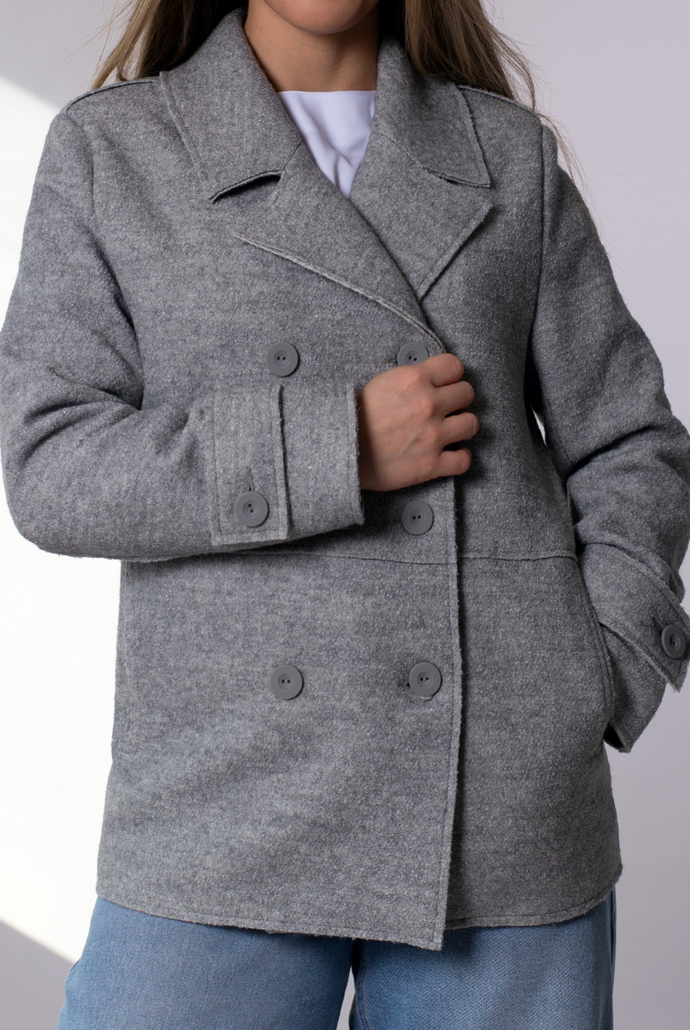 Жакет женский 4309зп, серый #475Сер044309зп