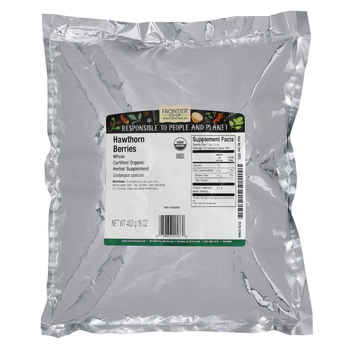 Frontier Co-op, органические цельные ягоды боярышника, 453 г (16 унций)
