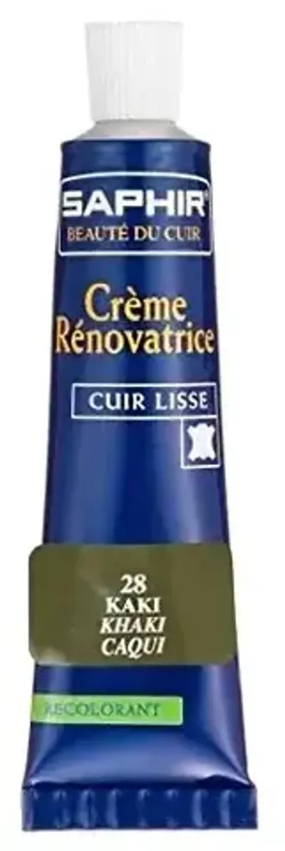 Жидкая кожа Saphir Creme Renovatrice, 25мл, хаки [028]