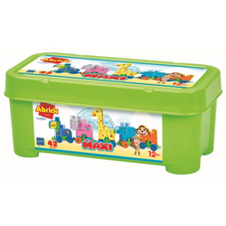 Ecoiffier Abrick Maxi - Железнодорожные блоки ZOO 42 шт. 7840