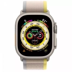 Apple Watch Ultra, 49 мм, корпус из титана, ремешок Trail цвета «жёлтый/бежевый»