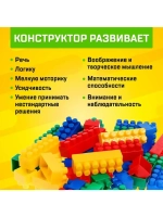 Конструктор пластиковый «Семицветик», 210 деталей