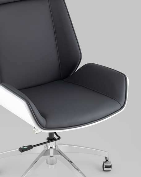 Кресло руководителя TopChairs Crown SN серо-голубой