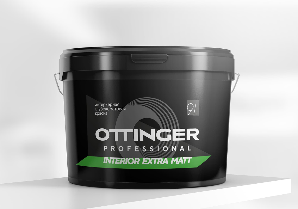 Краска дисперсионная акриловая OTTINGER Interior Extra Matt интер. белая 9л