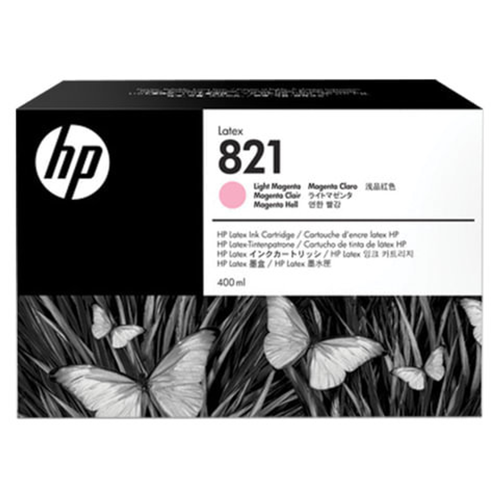 Картридж струйный HP (G0Y91A) Latex 110 Printer №821, цвет светло-пурпурный, оригинальный 400 мл.