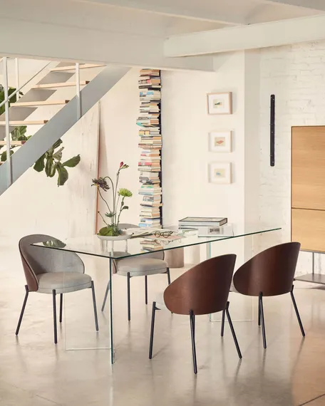 Стеклянный стол Burano 180х90 см