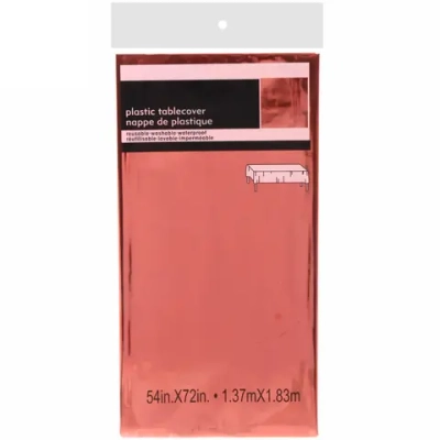 Скатерть фольгированная «Metallica» 137*183см цвет красный, пвх