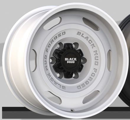 Диск колесный, кованый rt520 R17 8,0 ЕТ0 Black Mud Wheels White