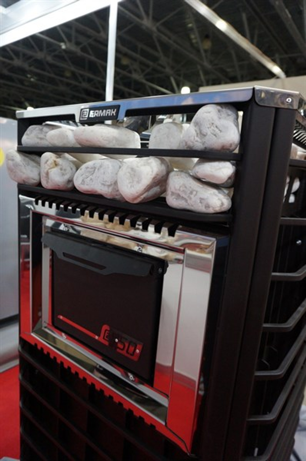 Дровяная печь для бани ЕРМАК 50 СЕТКА PRO