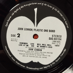 Винтажная виниловая пластинка LP John Lennon Plastic Ono Band (Japan 1977) (No Obi)