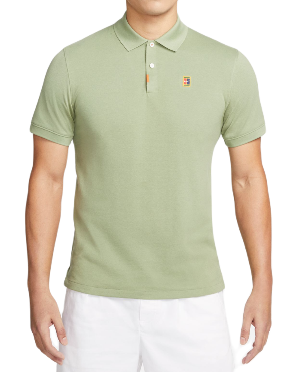 Мужское поло теннисное Nike Polo Dri-Fit Heritage Slim2 - oil green