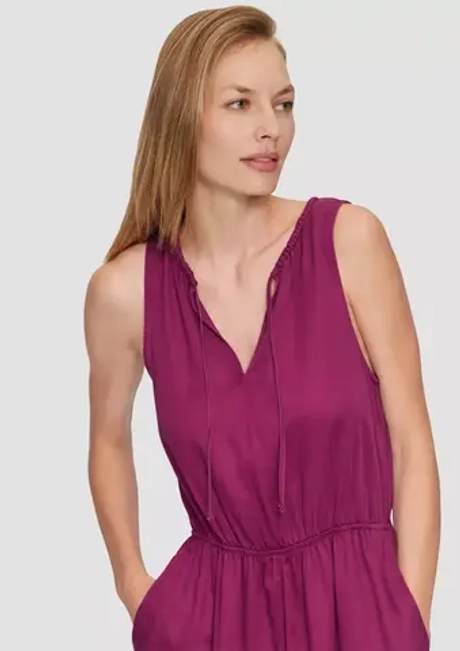 Платье-миди из лиоцелла на резинке