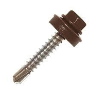 Саморез кровельные коричневые 19ммх5,5 (70шт) RAL8017 КОРОБКА