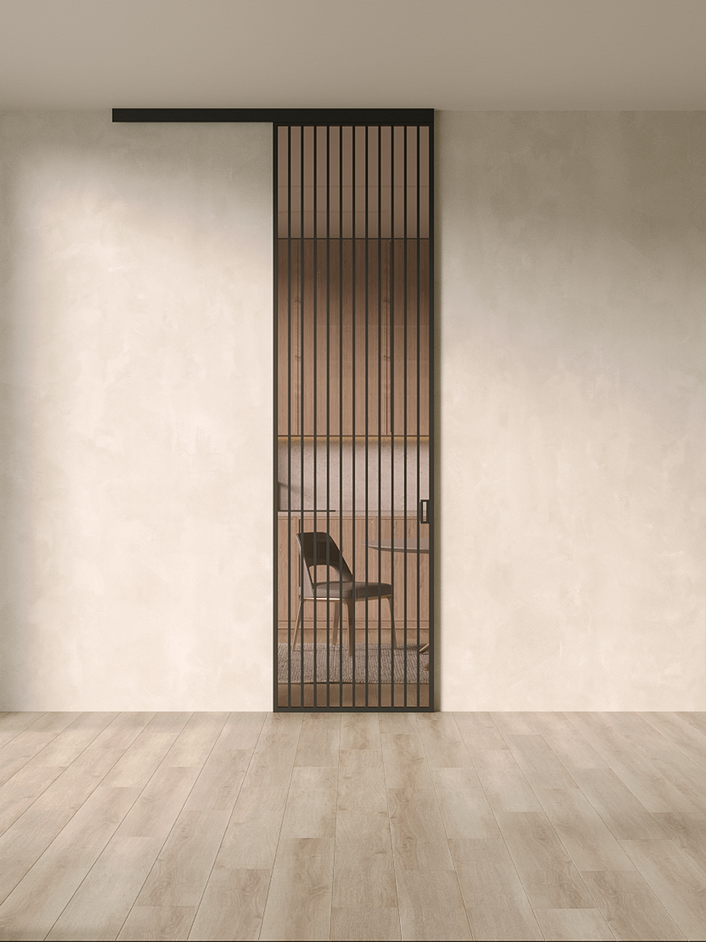 Раздвижная алюминиевая перегородка Minoli Split 13