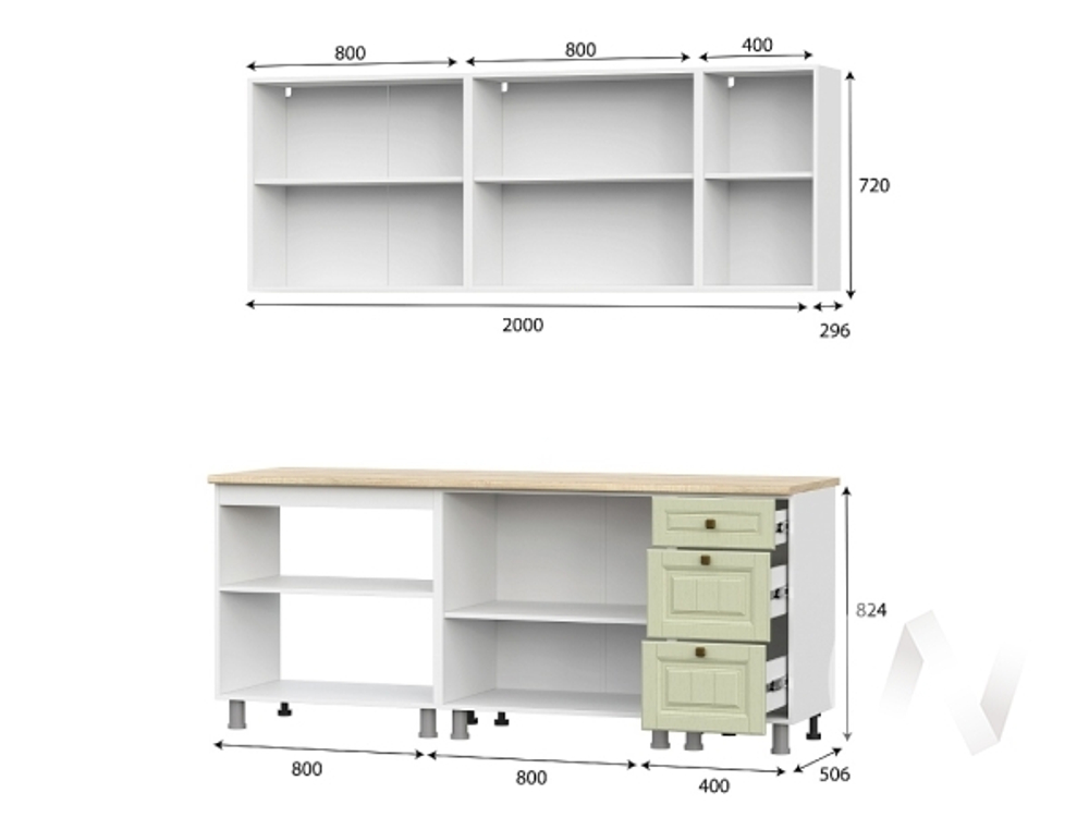 Кухонный гарнитур Прованс 2,0м