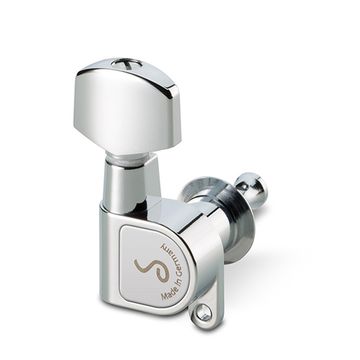 10010220.01.36 M6 180 Комплект одиночной колковой механики, 6 левых, маленькие, хром, Schaller