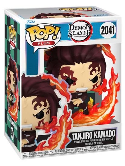 Фигурка Funko POP! Plus Demon Slayer Tanjiro Kamado (Dancing Flash) (2041) 86508 / Фигурка Фанко ПОП! по мотивам аниме "Клинок, рассекающий демонов", Танджиро Камадо. Товар уцененный