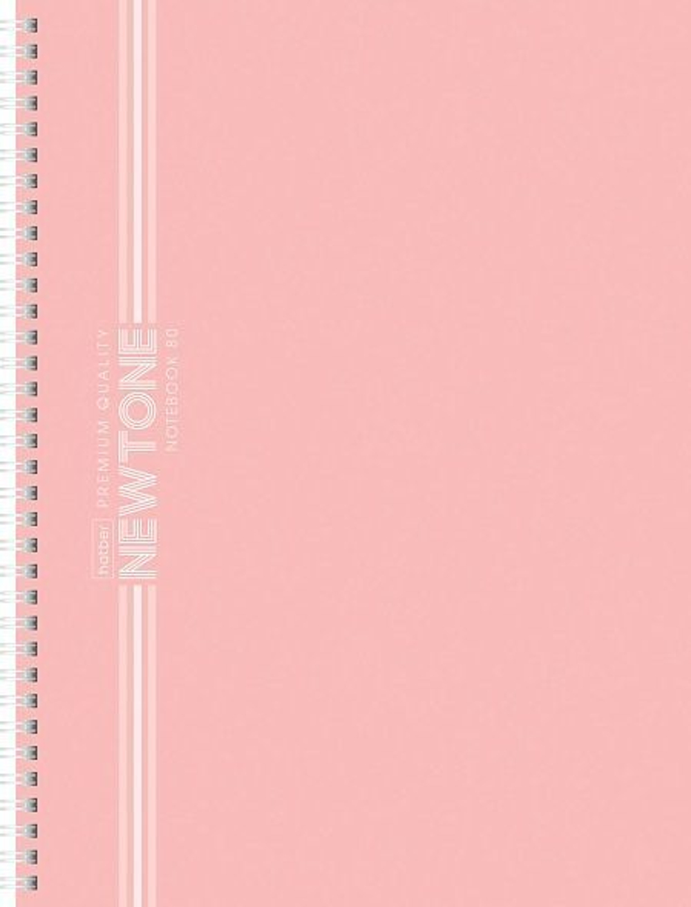 Тетрадь А4 80л кл. гребень Hatber "NEWtone Pastel. Розовый" многоур.перф.