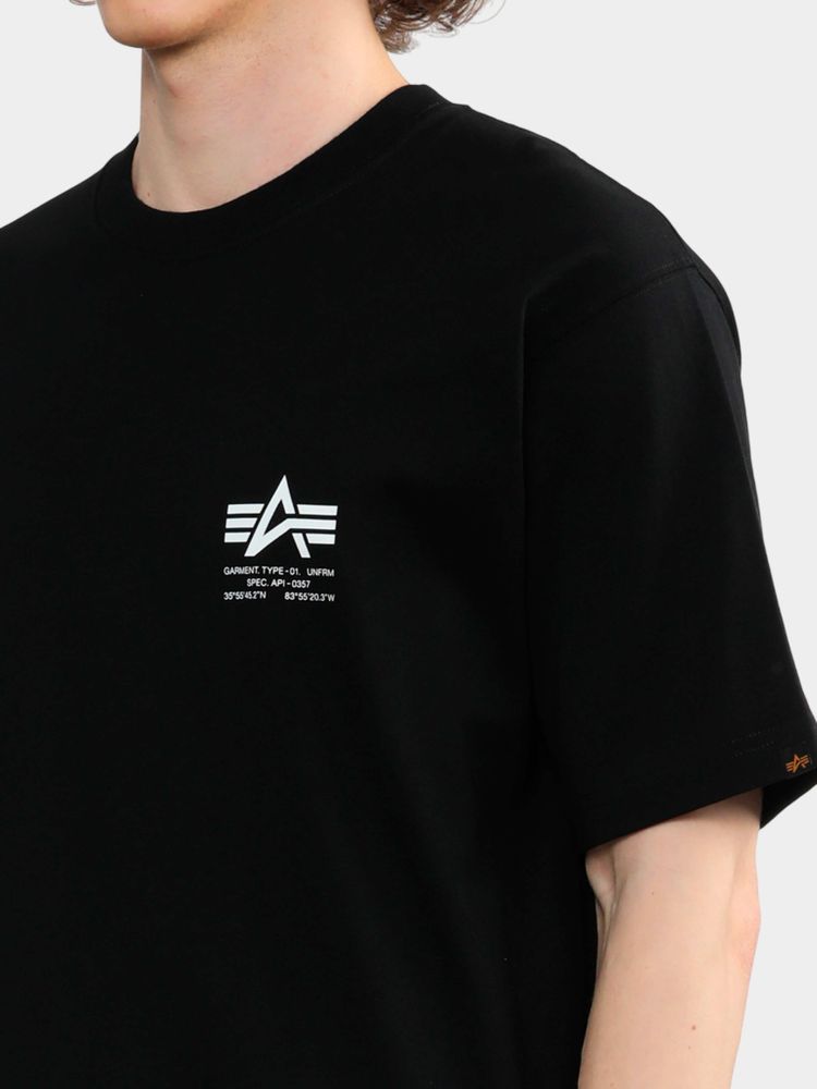 Футболка Alpha Industries Garment Type (Чёрная) Футболка Alpha Industries Garment Type (Чёрная)