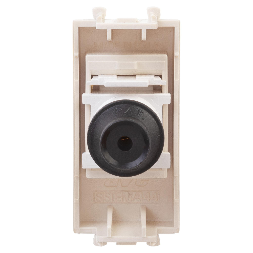 Розетка TV одиночная модульная, "Avanti", "Ванильная дымка", 1 модуль