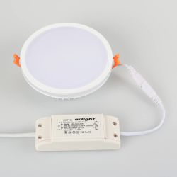 Светодиодная панель LTD-135SOL-20W Warm White (Arlight, IP44 Пластик, 3 года) 020712