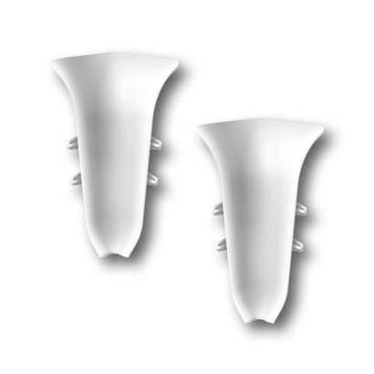 Угол внутренний для плинтуса КЛАССИК Белый 001 55мм