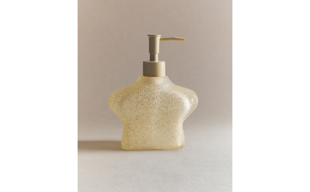 Zara Home дозатор для жидкого мыла, пластик, жёлтый