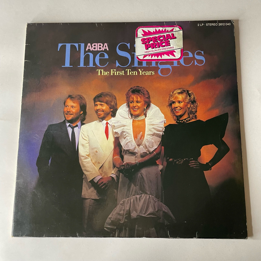 Винтажная виниловая пластинка LP ABBA АББА The Singles (The First Ten Years) (Германия 1982)