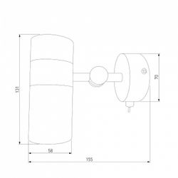 Бра Eurosvet Viero 20096/1 черный/золото