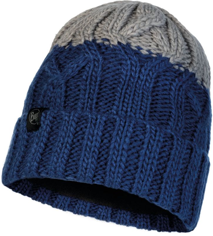 Шапка вязаная с флисом детская Buff Hat Knitted Polar Ganbat Blue Фото 1