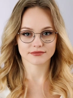 Оправа для очков для зрения металлическая брендовая