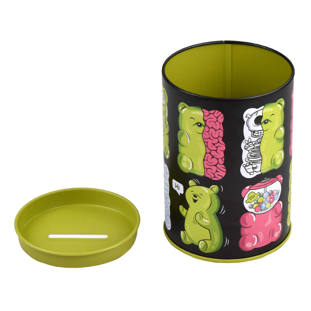 Копилка-подставка для канцелярских принадлежностей Феникс+, 10,4х7,5х7,5 см, металл. Коллекция "ВНУТРЕННИЙ МИР":