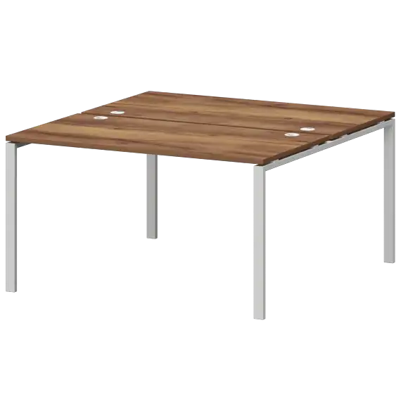 Бенч двойной на металлокаркасе СМС2-П-10К.149.Пр25  1000x1496x750 Смарт