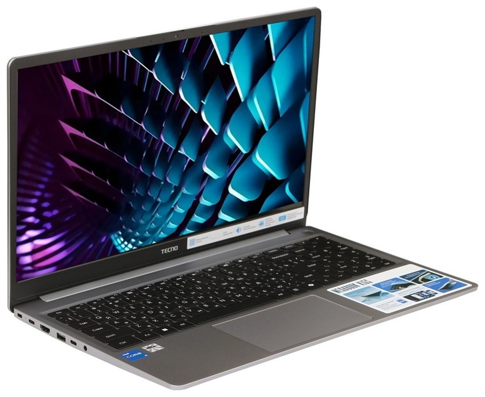 Ноутбук TECNO Megabook K15SRA 15.6" / 16 Гб / SSD 1000 Гб / Win 11 Home / 71003300513