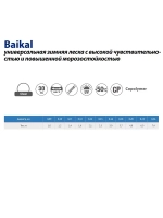 Монофильная леска рыболовная БАЙКАЛ 0,09 мм, 1,0 кг, 30 м