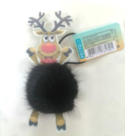 Игрушка для кошек GoSi Олень-Геннадий этикетка флажок sh-07452