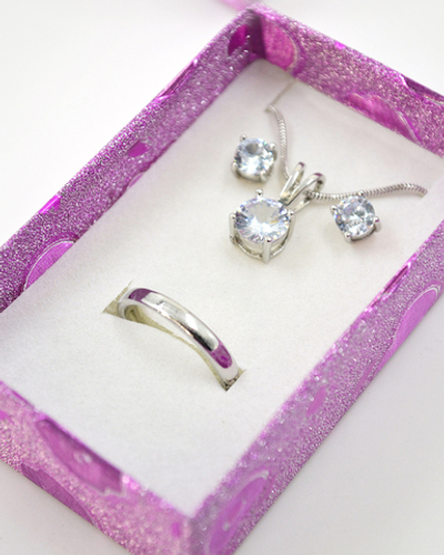 Футляр картонный прямоугольный, ассорти (6х4шт), серия "Подарочная" (№9)